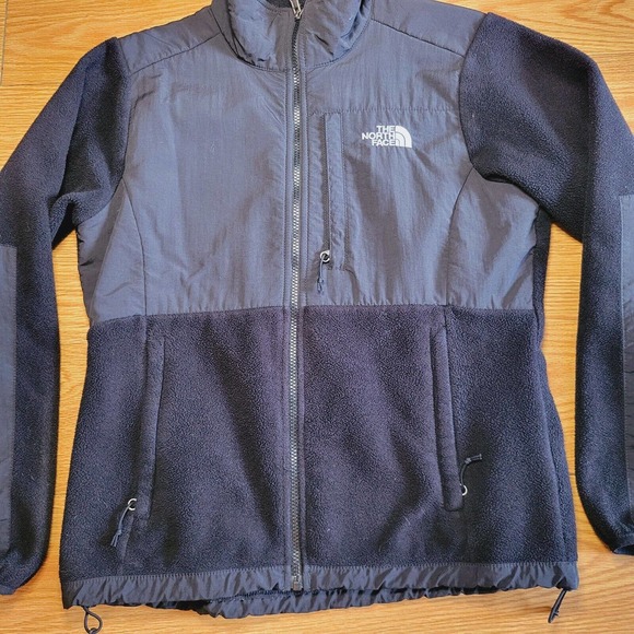 The North Face Denali Jacket Womens Size Medium Coat Black Full Zip Polartec - Picture 2 of 11